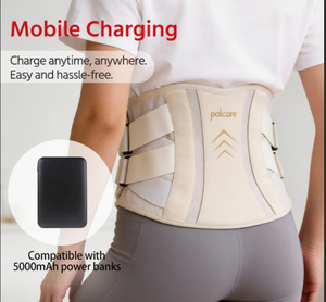 Sabuk Pijat Punggung Berpemanas USB Portabel - 3 Tingkat Panas, Kain PK, Perawatan Punggung Bawah untuk Pekerja - Product Image 3