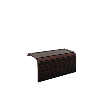 Reposabrazos de madera con portavasos, color marrón castaño, estilo moderno y sencillo para sofá de sala de estar - Product Image 1