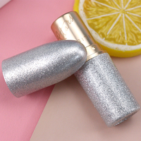 Vente en gros de nouveaux tubes à rouge à lèvres vides de luxe personnalisés brillants, contenants à rouge à lèvres en plastique brillant, emballage
