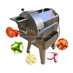 Máquina corte cortador vegetal vegetal comercial cortador frutas Cortador Vegetal Automático Slicing Shredding Machine