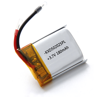 En stock Batterie polymère Li-ion LiFePO4 3.7V de marque KXD 502025 200mAh 502030PL 18650 1000 cycles pour MP3