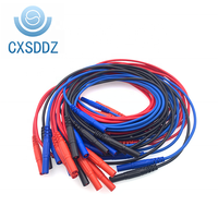 CXSDDZ S407A 4mm gaine combinaison blindée fiche banane PVC veste cuivre conducteur Instrument câble pour les tests de laboratoire