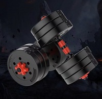 Mancuernas Ajustables de Cemento para Hombre, Equipo Deportivo Ecológico para Fitness con Barra de Pesas y Kettlebell