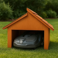 Abri de jardin extérieur pliable en bois moderne de luxe pour garage de tondeuse à gazon robotique