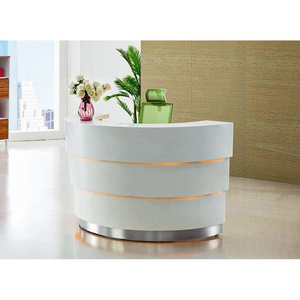 Orange Branded Shop Panel <b>Reception</b> Desks - Product Image 1