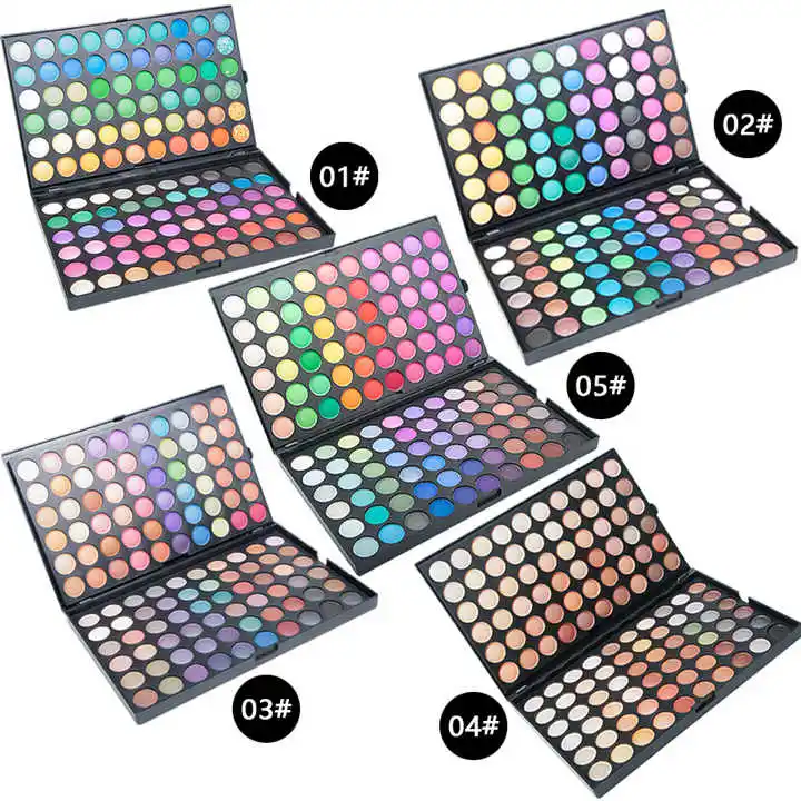 Private Label 120 Color Eyeshadow Palette Makeup Factory Wholesale Eye Shadow Palette