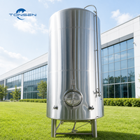 Réservoir de stockage à double enveloppe Tonsen 500L-10000L en SUS304 avec serpentin de refroidissement pour la production de boissons en brasserie