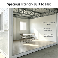 Conteneur pliable, maisonnette mobile, appartement, dortoir, design industriel moderne, imperméable, ignifuge, à assembler soi-même