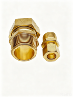Raccords en laiton forgé de haute qualité sans plomb 5/16"X1/4" NPT, connexion mâle, union à compression pour applications eau et gaz