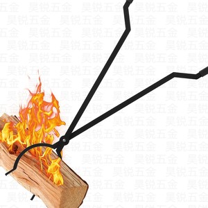 <b>Fire</b> Tongs <b>Fire</b> Poker Set Heavy Duty Outdoor Campfire Fireplace <b>Tools</b> For Wood Charcoal Barbecue Accessories - Product Image 2