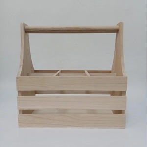 Vente chaude grande bouteille en <span class=keywords><strong>bois</strong></span> servant <span class=keywords><strong>caisse</strong></span> caddy porte-bières pour <span class=keywords><strong>6</strong></span> <span class=keywords><strong>bouteilles</strong></span> avec poignée - Product Image 2