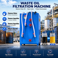 Nouvelle machine portable de purification d'huile usagée, filtre de déshydratation, transformateur, équipement de recyclage d'huile moteur et d'huile lubrifiante 220V 15L/H