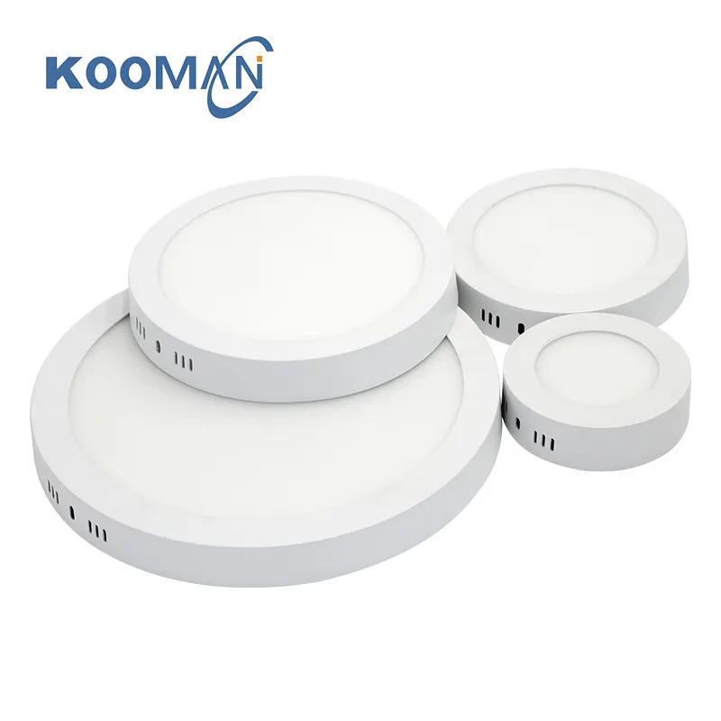 kooman factory Indoor lighting 6W 12W 18W 24W Round Slim lighting and Surface SMD Small round panel light