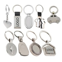 Porte-clés de haute qualité en acier inoxydable, porte-clés vierge pour sublimation, porte-clés vierge avec logo personnalisé