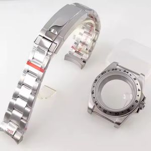 לחקור מאסטר 39 מ "מ תיק שעון 24 שעות פלדה פלדה bzel להתאים nh34 nh36 צמיד 904l חלק חילוף עבור שעון Mod זכוכית בחזרה - Product Image 5