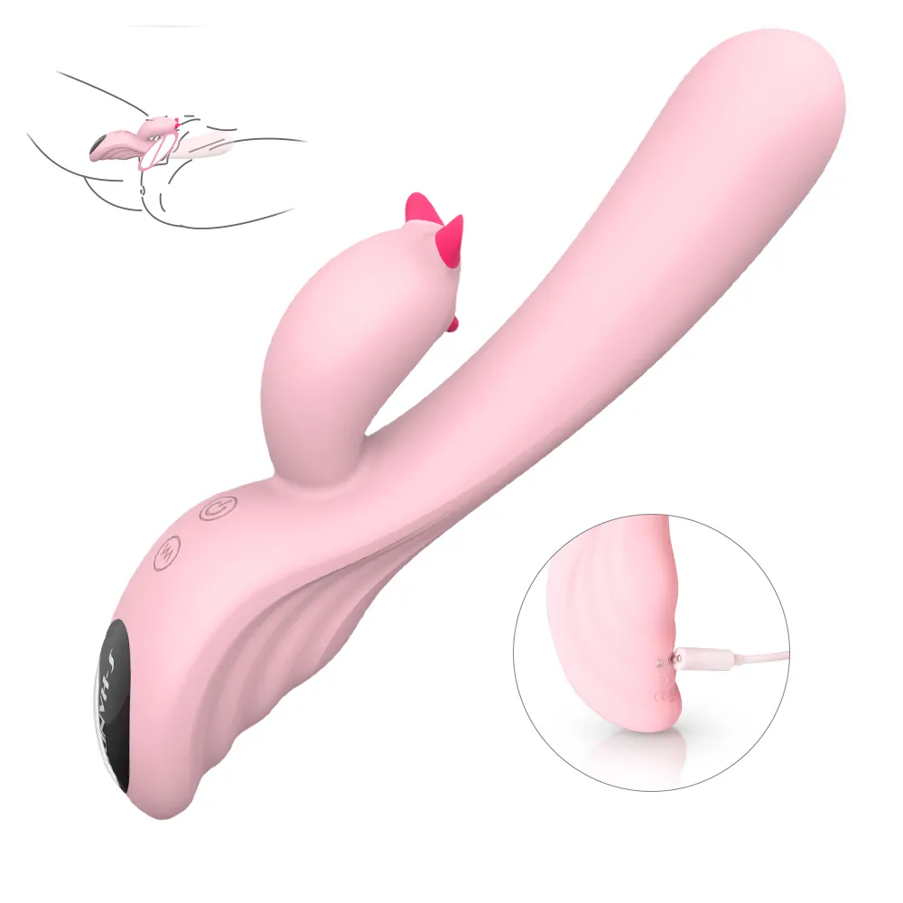 Beautiful Designed Female Women Vagina Massage Sex toy Clitoris Stimulator Electric Shock Power Rabbit Vibrator
