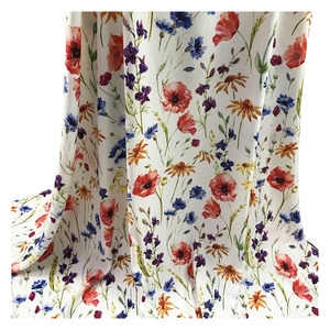 Le magasin d'usine <span class=keywords><strong>satin</strong></span> stretch <span class=keywords><strong>satin</strong></span> 97% polyester 3% Spandex vibrant numérique en mousseline de soie fleur impression tissu pour vêtements - Product Image 2