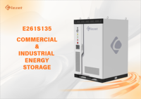 Système de stockage d'énergie commercial et industriel Lezet E261S135, batterie LiFePO4, refroidissement liquide, 135 kW, 10 000 cycles, IP67