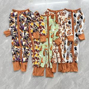 Yy Bestseller RTS Charakter-Print Herbst Unisex Babykleidung Umweltfreundlicher Gestrickter Zweiwege-Reißverschluss Langarm Bambus-Schlafanzug ODM - Product Image 6