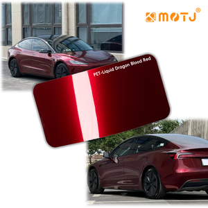 <span class=keywords><strong>Film</strong></span> de protection de voiture en vinyle PET rouge sang de <span class=keywords><strong>dragon</strong></span> anti-rayures de haute qualité MOTJ 1,52*17M, <span class=keywords><strong>film</strong></span> de changement de couleur pour véhicule - Product Image 1