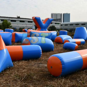 आउटडोर इंटरैक्टिव इंफ्लेटेबल एयर इंफ्लेटेबल ब्लॉकर्स शूटिंग खेल inflatable पेंटबॉल बंकर - Product Image 5