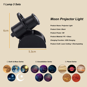 <span class=keywords><strong>Projecteur</strong></span> d'étoiles USB rechargeable 5V RGB LED, design moderne, lampe de nuit pour la maison et la chambre, lampe de chevet, cadeau de Noël - Product Image 6