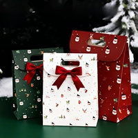 Sac cadeau de Noël haut de gamme, sac fourre-tout petit format, grande boîte de Noël, sac à bonbons, papier cadeau, petit sac