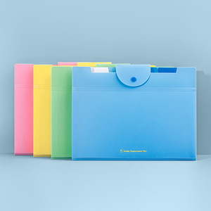 Màu rắn nhiều lớp văn phòng lưu trữ tập tin túi dày accordion thiết kế cho sinh viên thi giấy qua biên giới đơn giản PP - Product Image 3