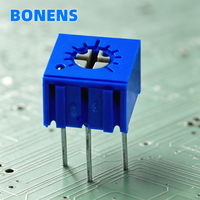Potentiomètre de réglage linéaire à conduction traversante BONENS 3362W, à section conique, en céramique, 1-20k, 10%, 0.25W