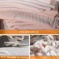 Machine commerciale de dégraissage de peau de porc 750W en acier inoxydable, grattoir à graisse de porc haute vitesse, machine à éliminer la graisse de porc