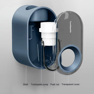 Wholesale Automatic Wall-Mounted <b>Toothpaste</b> Dispenser Lazy Punch-Free <b>Holder</b> Bathroom Accessories for Home Use - Product Image 5