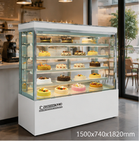 Lemari Pendingin Kue Berkualitas Tinggi, Kabinet Display, Kontrol Digital, Sistem Defrost Otomatis, 2 Pintu