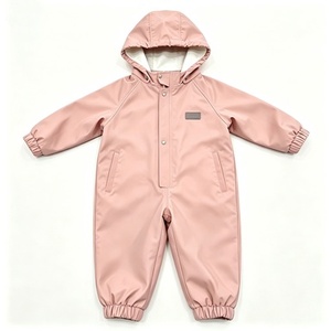 Traje Impermeable <span class=keywords><strong>de</strong></span> una Pieza con Capucha para Niñas, Ropa <span class=keywords><strong>de</strong></span> <span class=keywords><strong>Lluvia</strong></span> <span class=keywords><strong>de</strong></span> PU Reciclada - Product Image 1