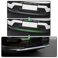 Pare-choc avant en ABS chromé argenté, 2 pièces, accessoires Auto en moulage, protection de la calandre avant pour Jeep Compass 2022