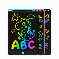 Tablette d'écriture LCD rechargeable de 13 pouces en gros, design à zones de couleur, tableau à gribouiller pour enfants