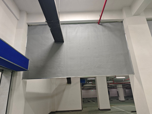 Tela <span class=keywords><strong>de</strong></span> Cortina Opaca Ignífuga con Aislamiento Térmico <span class=keywords><strong>de</strong></span> Fibra <span class=keywords><strong>de</strong></span> Vidrio Fija, <span class=keywords><strong>Medidas</strong></span> Contra Incendios y Humo - Product Image 2