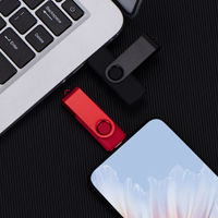 Clé USB rotative OTG 8 Go 16 Go 2.0 3.0 Clé USB 32 Go Type C LOGO personnalisé 64 Go Clé USB mobile pour téléphones Android