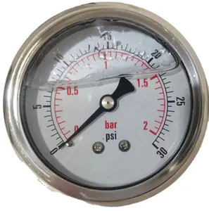 High accuracy air vacuum Pressure Gauge -1 to 0 bar