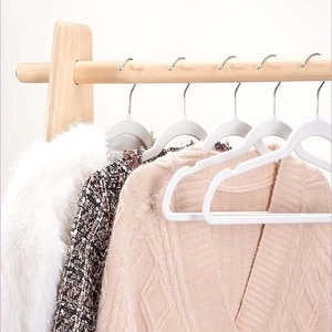 Xiqi 360 độ xoay móc chống trượt nhung quần áo móc cho tủ quần áo & phòng tắm - Product Image 5