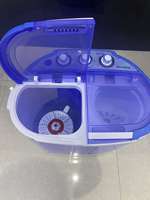 Laveuse-sécheuse semi-automatique mini en plastique à chargement par le haut pour vêtements en gros