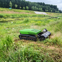 Tondeuse à chenilles télécommandée CE DD1000, débroussailleuse 1000 mm, machine agricole électrique hybride pour pente de 65 degrés