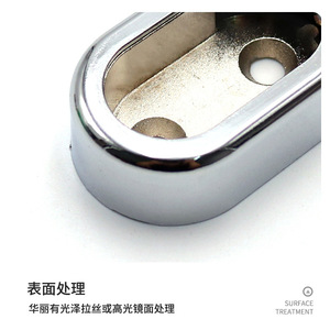 Shelf Support And Garment Tube Support Zinc Alloy Wall Mount Die Casting Bright Light <b>Wardrobe</b> <b>Hardware</b> - Product Image 1