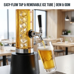 Dispensador de Bebidas Tipo Torre, Dispensador de Jugos de Mesa, Dispensador de <span class=keywords><strong>Cerveza</strong></span>, Servidor de Bebidas Frías para Fiestas - Product Image 3
