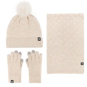Ensembles Bonnets et Écharpes d'Hiver pour Femmes en Gros, Personnalisables avec Logo, Bonnets Tricotés de Qualité Supérieure, Épais et Chauds, avec Pompon - Product Image 3