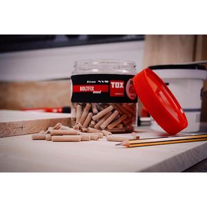 Pasador de madera TOX Boltfix madera 6x30mm, pasador corrugado de haya maciza, 250 piezas, 015200101 - Product Image 2