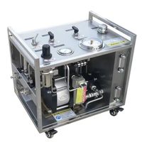 Bomba Neumática de Alta Calidad LU-LKD-80-RC para Pruebas de Líquidos, Banco de Pruebas Hidrostáticas con Registrador de Gráficos