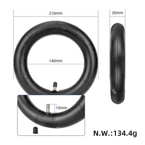 Ulip 2 PCS Chambre à air Ulip 250*54 avec valve droite + Levier de frein Cowbar de 12 cm Kit de chambre à air de 10 pouces pour trottinette électrique M4 - Product Image 2