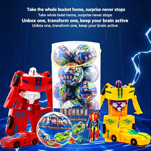 Vente en gros : Boîte mystère d'œuf Mecha Transformer Super Mutant <span class=keywords><strong>de</strong></span> 10 cm, 1 œuf 2 formes (<span class=keywords><strong>voiture</strong></span> et robot), jouet surprise pour enfants, cadeau <span class=keywords><strong>de</strong></span> fête, commande en gros - Product Image 4