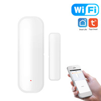 Capteur de contact de porte/fenêtre WiFi Tuya, détecteur d'intrusion antivol, liaison de scènes intelligentes, capteur de sécurité domestique, fonctionne sur piles