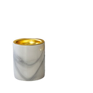 Minimalist Marble Textured Ceramic Arabic Mubkhar Incense Burner for Ramandan Aromatic All-Season - Product Image 1
